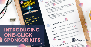 Captivate one-click sponsor kits