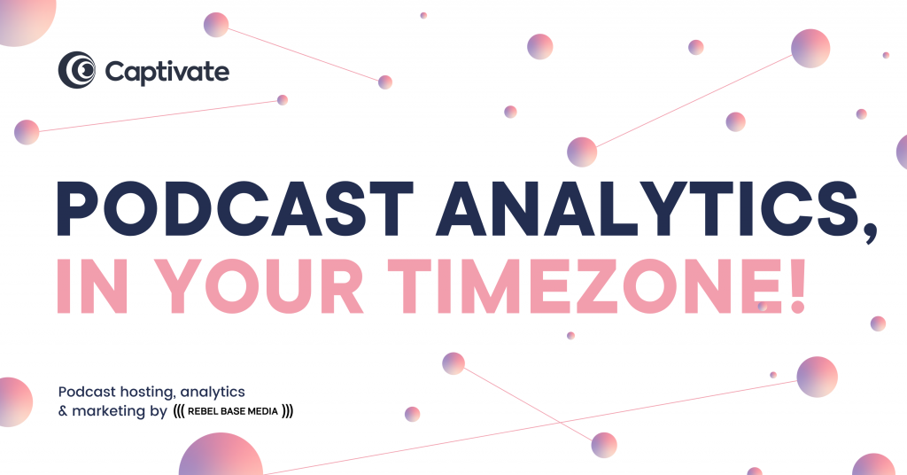 Captivate podcast hosting analytics in timezones