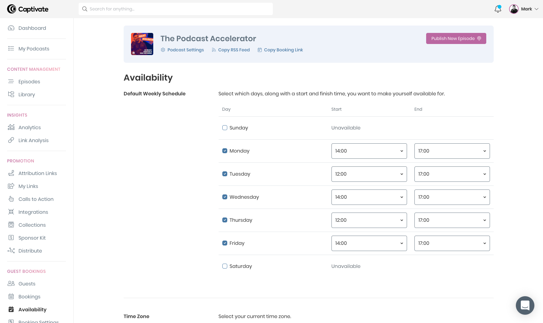 Availability management