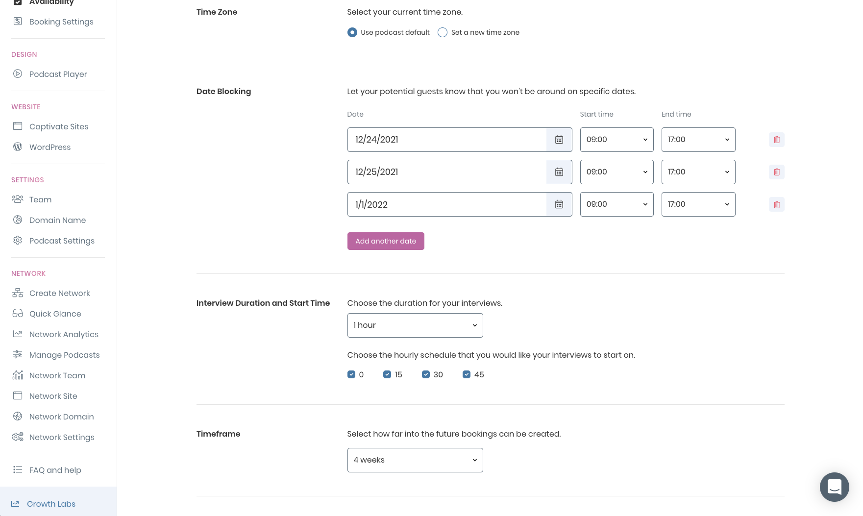 Availability management