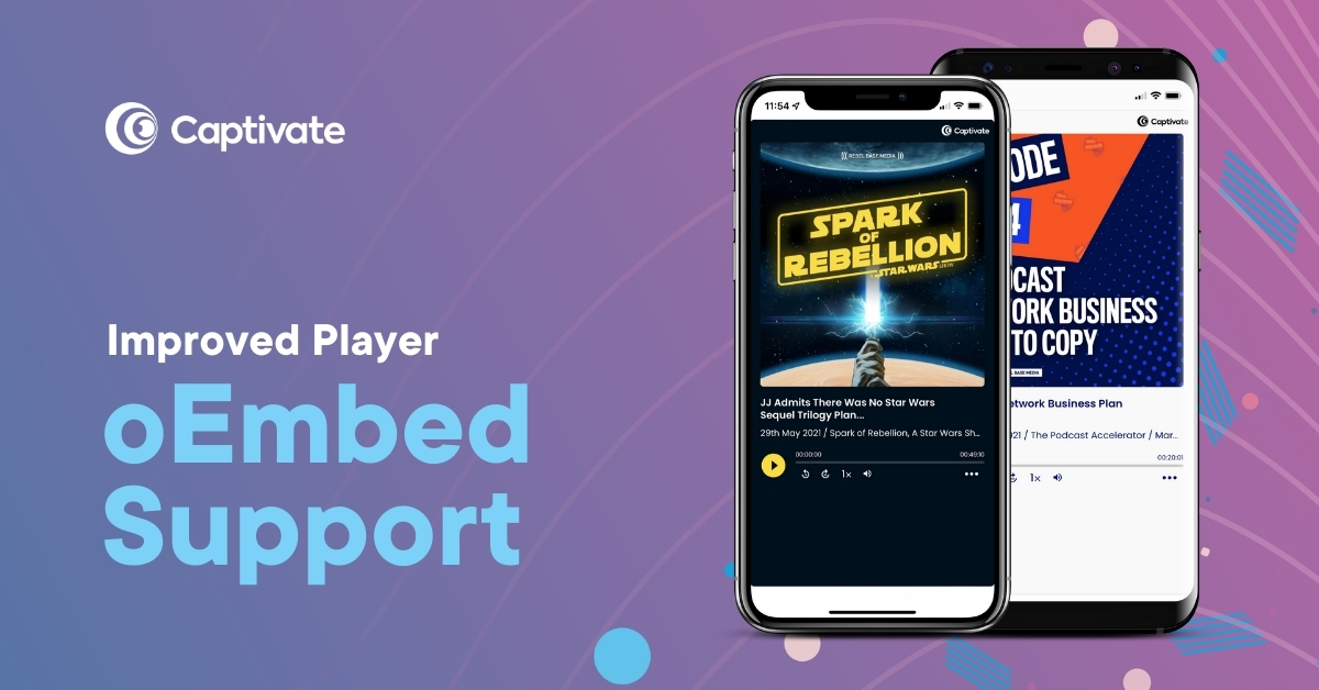 Captivate Podcast Player oEmbed Support