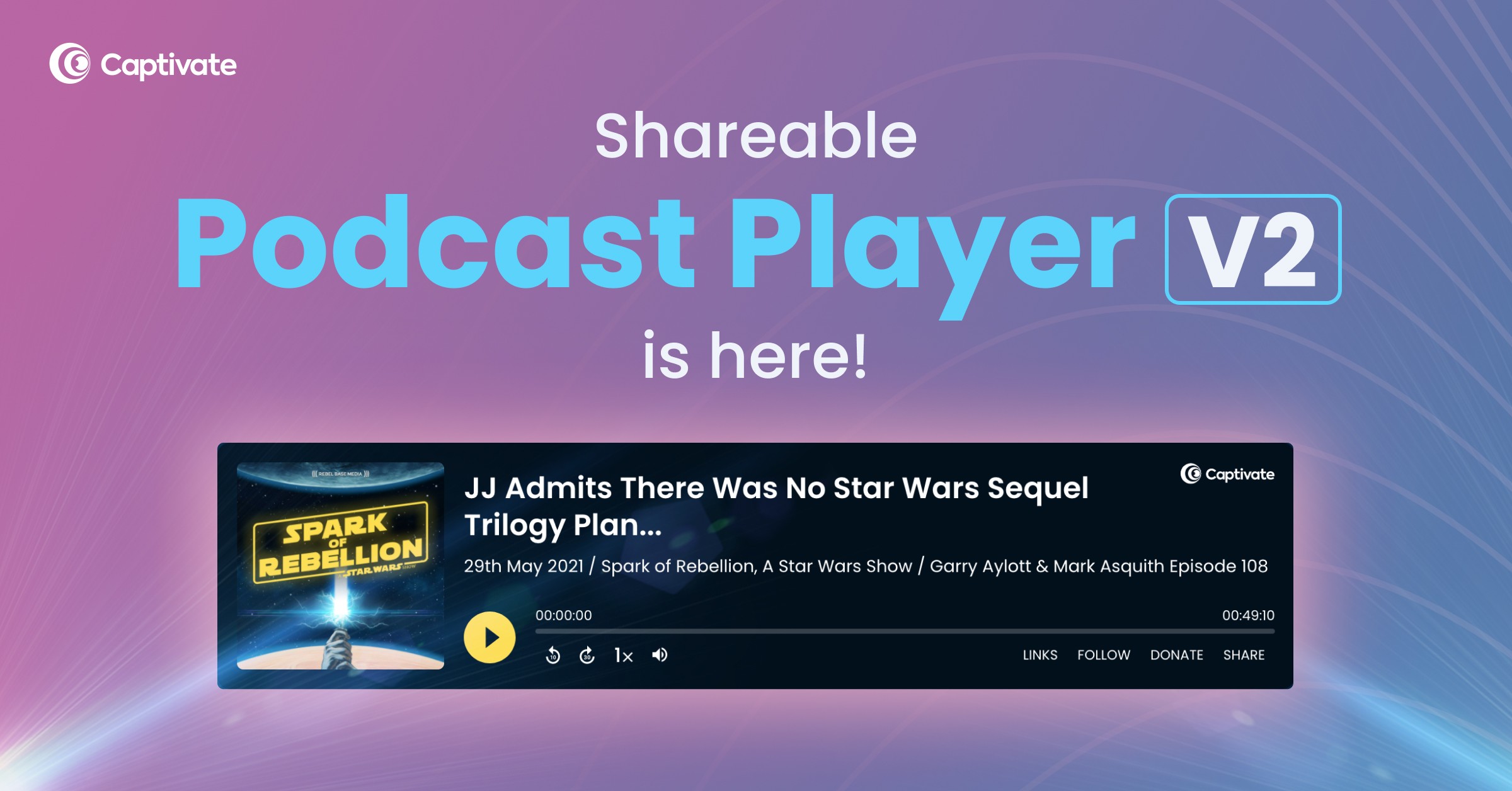 The Captivate Shareable Podcast Player v2 is Here