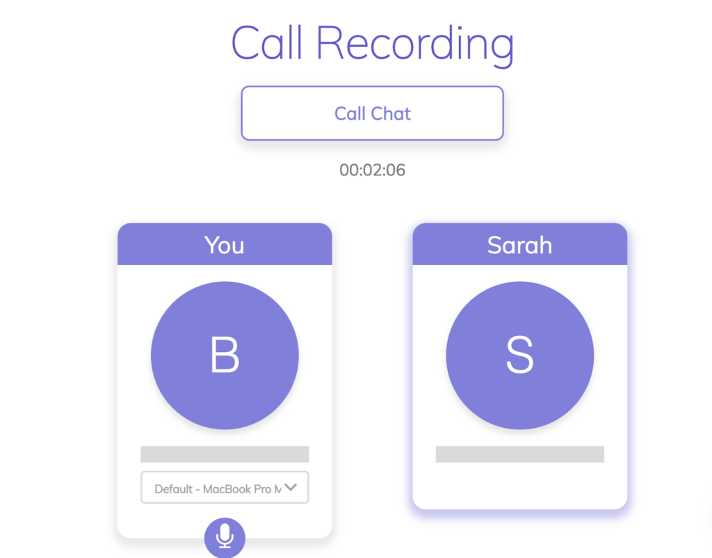 call recording alitu screenshot