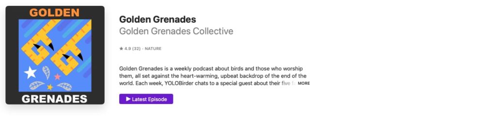 golden grenades screenshot on apple podcasts