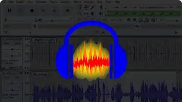 Audacity recording and editing software logo